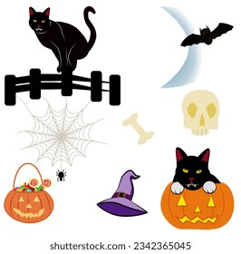 "Halloween Haunt: Spooky Icon Set for All Things Halloween"