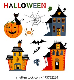 Halloween haunted houses collection