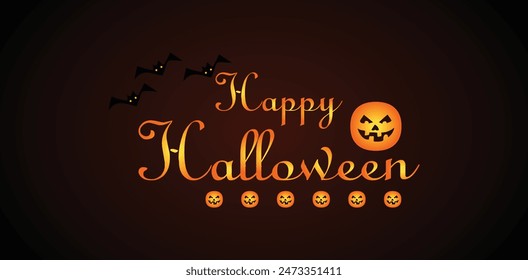 Halloween Haute Couture Trendy Text Illustration