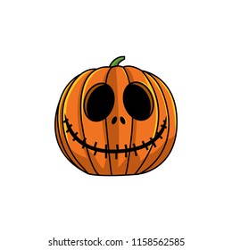 Halloween head jack o lantern pumpkin