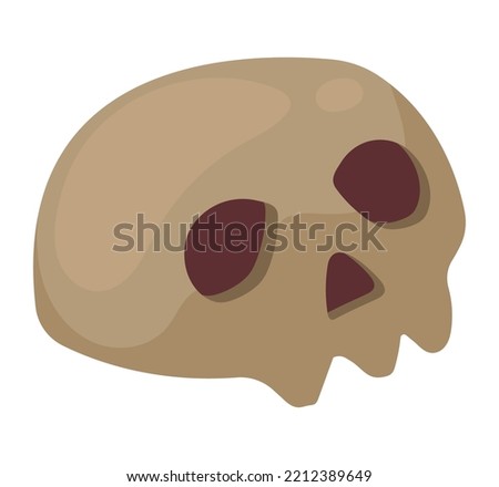 halloween head skull bone icon