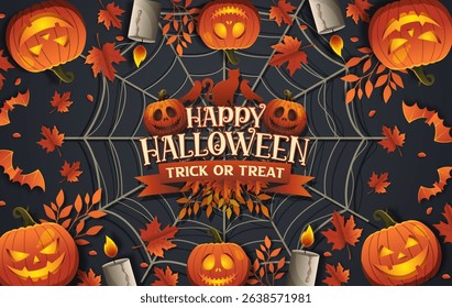 halloween holiday background design template