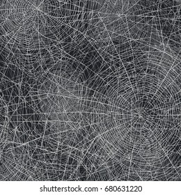 Halloween holiday background. Spider web vector background. 