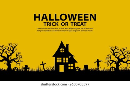 Halloween holiday decoration background. vector illustration.