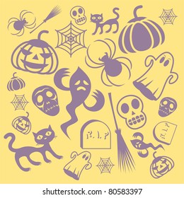 Halloween Holiday Design Elements