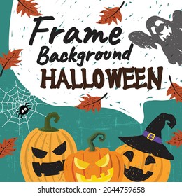halloween holiday frame background card vector illustration design wallpaper