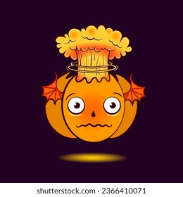 Halloween, holiday lantern Jack-pumpkin head