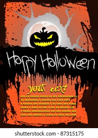halloween holiday party poster vector