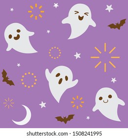 Halloween holiday pattern background.