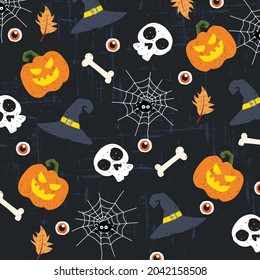 halloween holiday pattern background card vector illustration design wallpaper