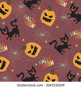halloween holiday pattern background card vector illustration design
  wallpaper