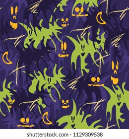 Halloween holiday pattern seamless.