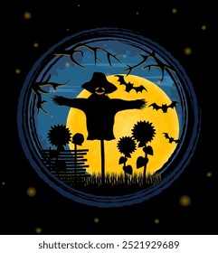 halloween holiday scary and creepy poster background for design cartoon vector illustration
