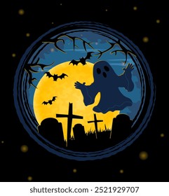 halloween holiday scary and creepy poster background for design cartoon vector illustration