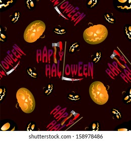 halloween holiday seamless background
