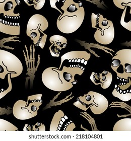 halloween holiday seamless background