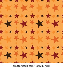 halloween holiday seamless background pattern with a lot of stars.design for decorating, wrapping paper, wallpaper, fabric, backdrop.Vector illustration.