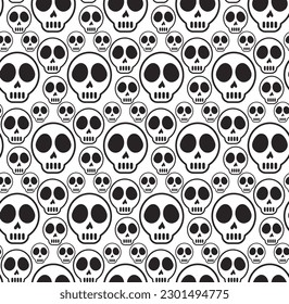 Fiesta de Halloween. El fondo es impecable. Fondo de Halloween, patrón ininterrumpido de Halloween
