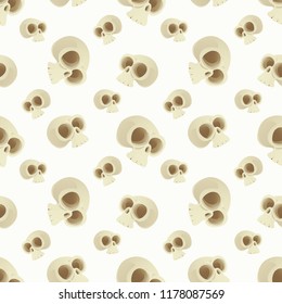 Halloween holiday seamless pattern background with hand drawing elements. eps 10 vector