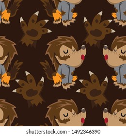Halloween holiday seamless pattern background.Endless texture for textile ,fabric , wallpaper, web page background, wrapping paper and etc.