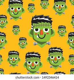 Halloween holiday seamless pattern background.Endless texture for textile ,fabric , wallpaper, web page background, wrapping paper and etc.