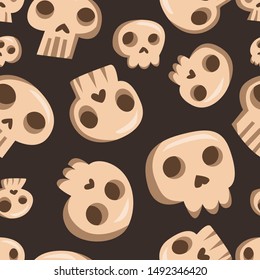 Halloween holiday seamless pattern background.Endless texture for textile ,fabric , wallpaper, web page background, wrapping paper and etc.