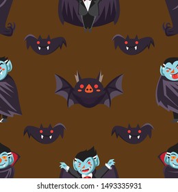 Halloween holiday seamless pattern background.Endless texture for textile ,fabric , wallpaper, web page background, wrapping paper and etc.