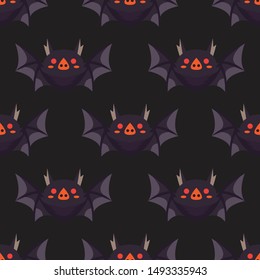 Halloween holiday seamless pattern background.Endless texture for textile ,fabric , wallpaper, web page background, wrapping paper and etc.