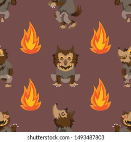 Halloween holiday seamless pattern background.Endless texture for textile ,fabric , wallpaper, web page background, wrapping paper and etc.
