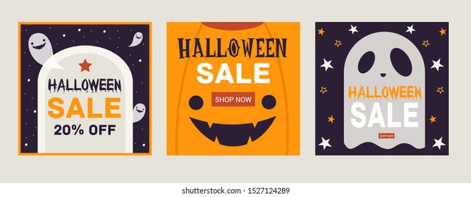 
Halloween holiday square pattern discount orange and purple haunted