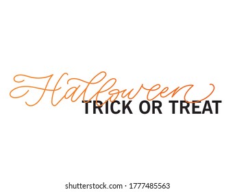 Halloween holiday text banner. Happy Halloween calligraphy for banner, poster, greeting card, party invitation. 
Holiday vector EPS10 illustration. 
