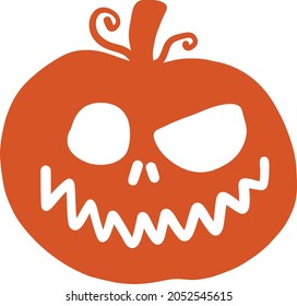 Halloween holidays pumpkin face icon