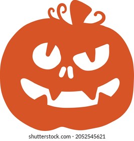 Halloween holidays pumpkin face icon