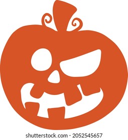 Halloween holidays pumpkin face icon
