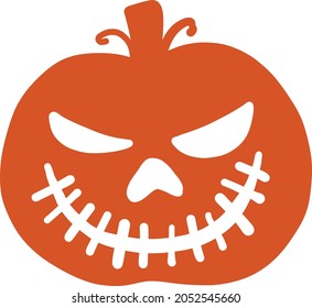 Halloween holidays pumpkin face icon