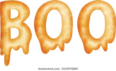 Halloween Honey ghost hand draw vector design