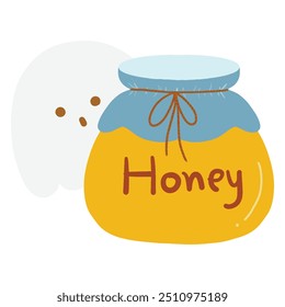 Halloween Honey ghost hand draw vector design