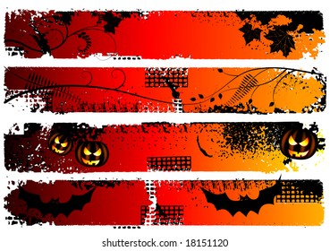 halloween horizontal banners