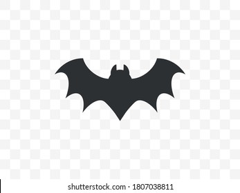 Halloween, horror, bat icon. Vector illustration, flat design.