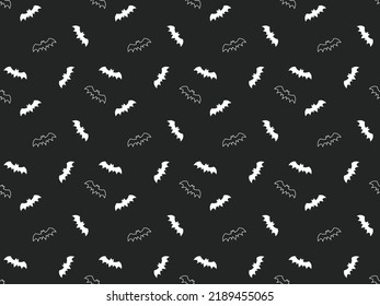 halloween horror bat spider ghost seamless art modern pattern background element flat cartoon vector