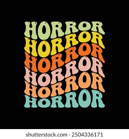 Halloween Horror Groovy T shirt Design