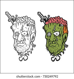 Halloween Horror Monsters Seamless Pattern