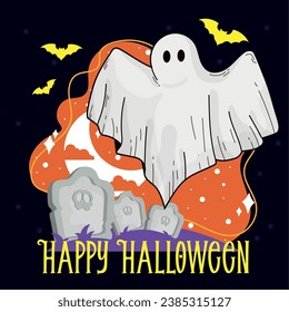 Halloween horror night poster Vector