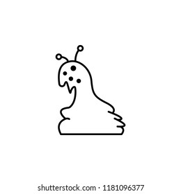Halloween horror snail icon. Element of Halloween holiday icon for mobile concept and web apps. Thin line Halloween horror snail can be used for web and mobile