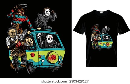 Halloween Horror T shirt Design