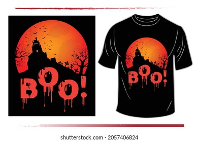 Halloween horror t-shirt design man and woman