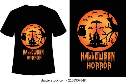 Halloween Horror Vintage and Retro, print ready, vector, horror, spooky, tshirt design