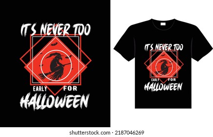 Halloween horror vintage t-shirt design, scary print template vector graphics, high-quality typography illustration shirt design