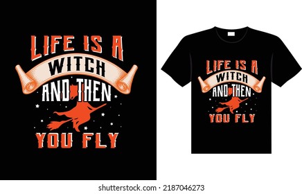 Halloween horror vintage t-shirt design, scary print template vector graphics, high-quality typography illustration shirt design