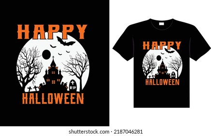 Halloween horror vintage t-shirt design, scary print template vector graphics, high-quality typography illustration shirt design